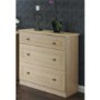 Welcome Furniture Eske 3 Drawer Deep Chest in Light Oak