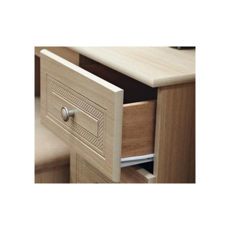 Welcome Furniture Eske 3 Drawer Deep Chest in Light Oak
