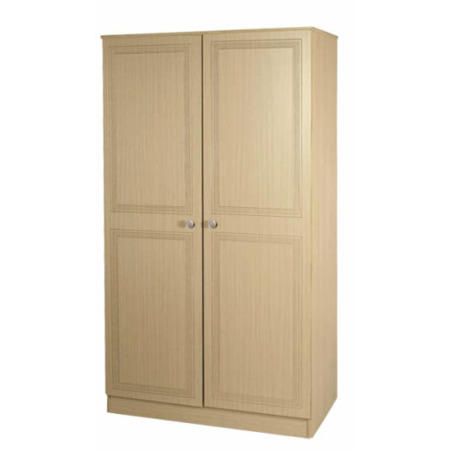 Welcome Furniture Eske Wide 2 Door Wardrobe in Light Oak