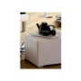 Hasena Caro White Leather Footstool