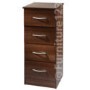 Welcome Furniture Stratford 4 Drawer Narrow Chest in Walnut