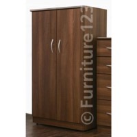 Welcome Furniture Stratford 2 Door Low Wardrobe in Walnut