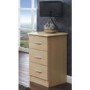 Welcome Furniture Stratford 3 Drawer Bedside Table in Light Oak