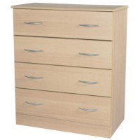 Welcome Furniture Stratford 4 Drawer Chest in Light Oak