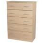 Welcome Furniture Stratford 5 Drawer Chest in Light Oak
