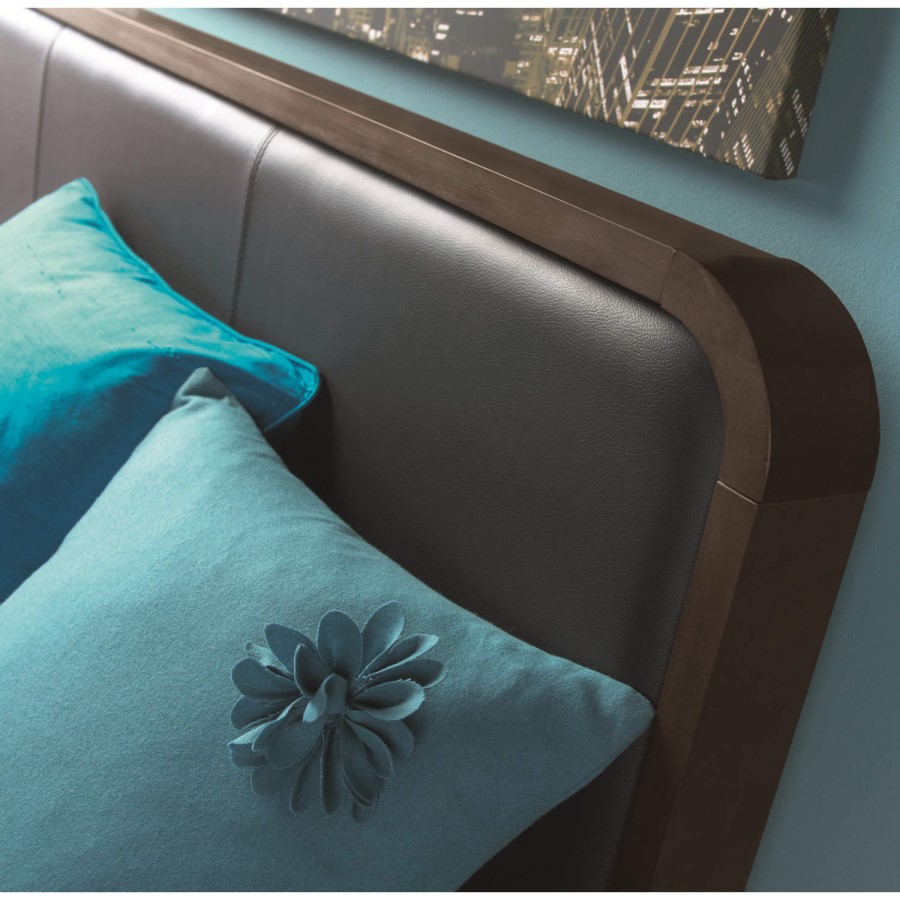 Bentley Designs Domino Walnut Bed Frame - double 