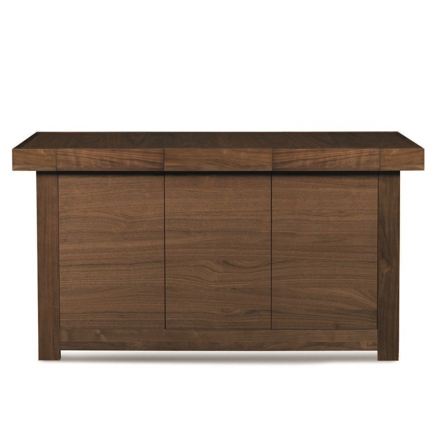 Bentley Designs Akita Walnut 3 Door 3 Drawer Sideboard