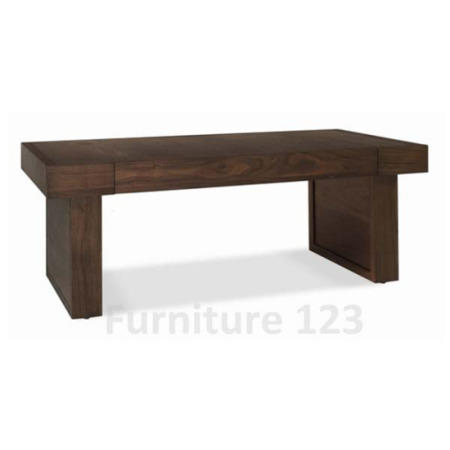 Bentley Designs Akita Walnut Rectangular 1 Drawer Coffee Table