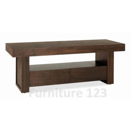 Bentley Designs Akita Walnut 2 Drawer TV Stand - Furniture123