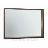 GRADE A1 - Bentley Designs Akita Walnut Wall Mirror