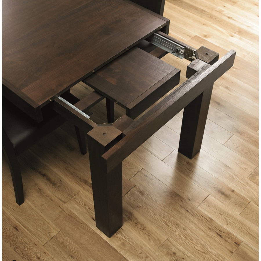 Bentley Designs Akita Walnut Rectangular Extending Dining Table