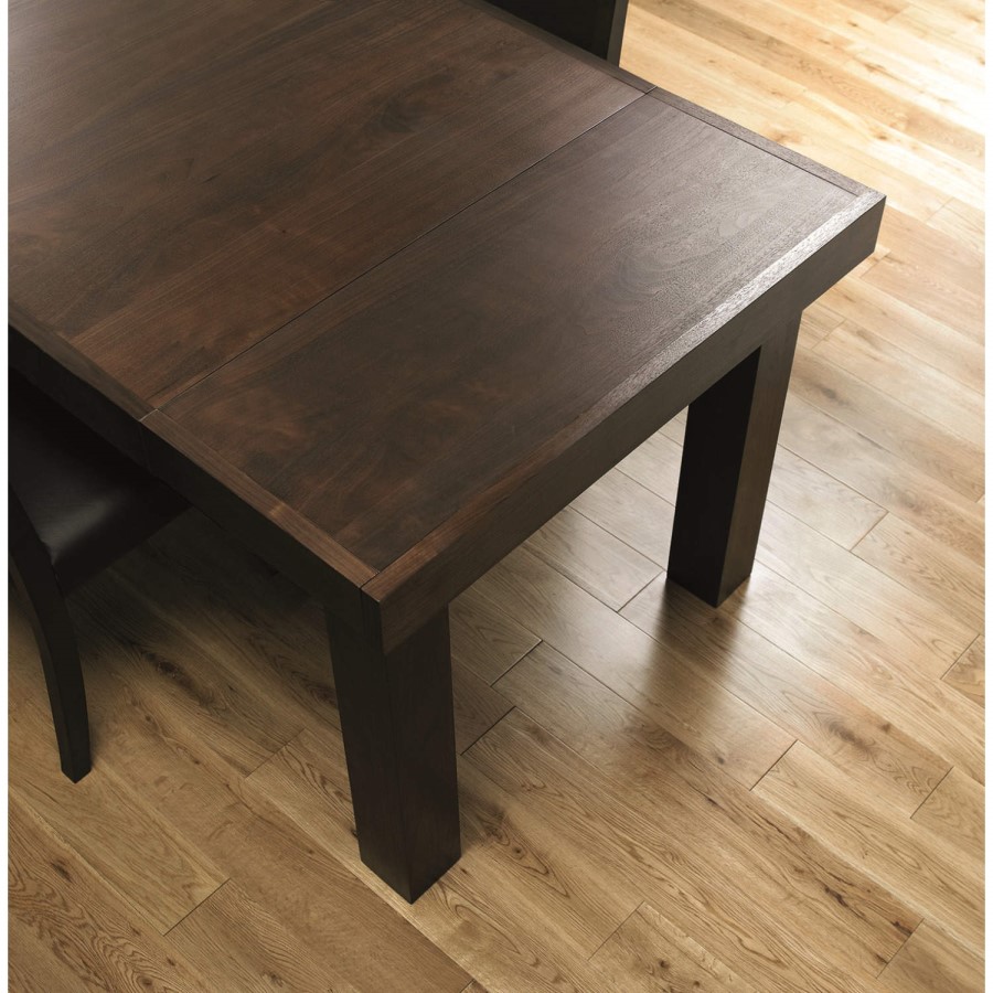 Bentley Designs Akita Walnut Rectangular Extending Dining Table