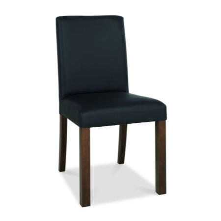 Bentley Designs Akita Walnut Extending Dining Set with 4 Brown Square Back Chairs