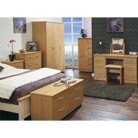 Welcome Furniture Stratford 8 Piece Bedroom Furniture Set in Beech