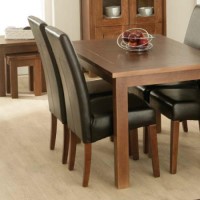 Zone Calza Oak Upholstered Dining Chair in Brown