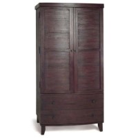 Sullivan Solid Dark Oak 2 Door 2 Drawer Wardrobe