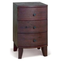 Sullivan Solid Dark Oak 3 Drawer Bedside Chest