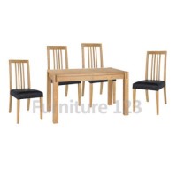 Studio Solid Oak Rectangular Extending Dining Set