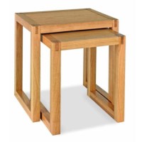 Studio Solid Oak Nest of Tables