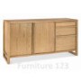 Studio Solid Oak 2 Door 3 Drawer Sideboard
