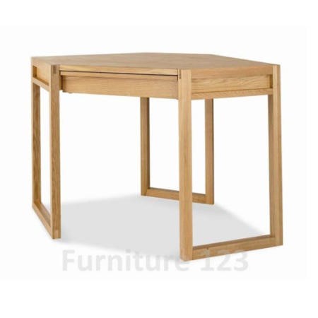 Studio Solid Oak Corner Desk Furniture123