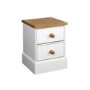 Steens Balmoral White 2 Drawer Bedside Table