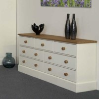 Steens Balmoral White 3+4 Drawer Chest