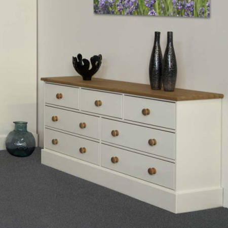 Steens Balmoral White 3+4 Drawer Chest