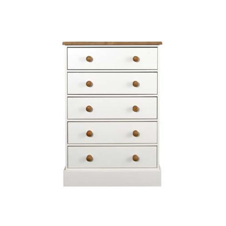 Steens Balmoral White 5 Drawer Chest