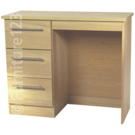 Welcome Furniture Loxley 3 Drawer Dressing Table in Maple