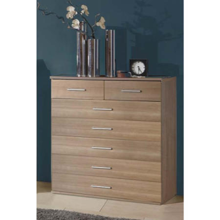Milan Maple 5+2 Drawer Chest - 