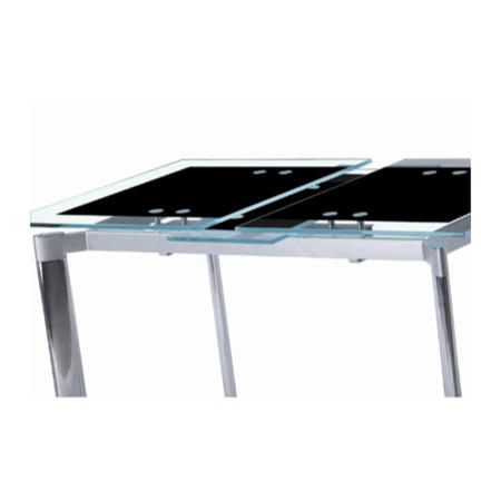 Geo Black Glass Dining Table