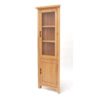 Furniture Link Hampshire Oak Corner Display Unit