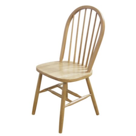 Furniture Link Set of Norway Natural Oak Windsor Dining Chairs