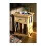 Savoy Oak 1 Drawer Side Table