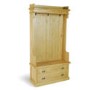 Savoy Oak 2 Drawer Coat Hanger