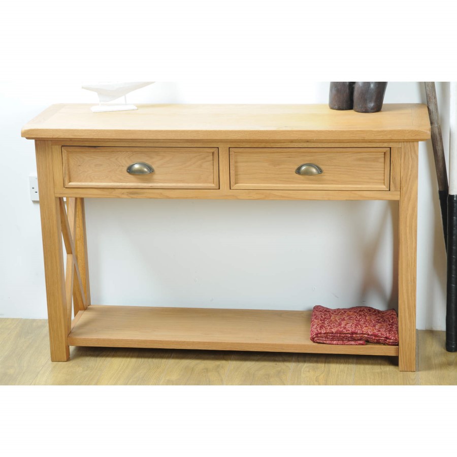 Signature North Tudor Oak Console Table