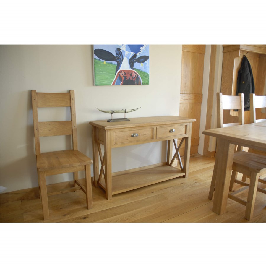 Signature North Tudor Oak Console Table