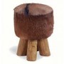 Signature North Bazaar Rawhide Round Small Stool