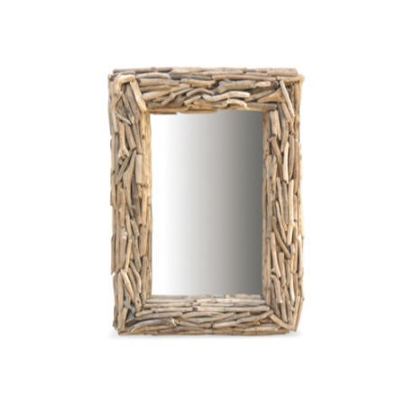Driftwood Rectangular Mirror Furniture123