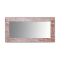 Whitewash Teak Large Mirror