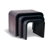 Signature North Retro Dark Oak Nest Of Tables
