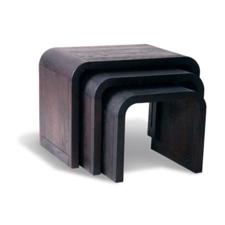 Signature North Retro Dark Oak Nest Of Tables