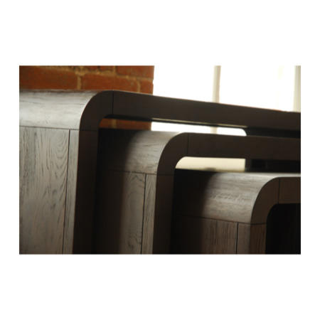 Signature North Retro Dark Oak Nest Of Tables