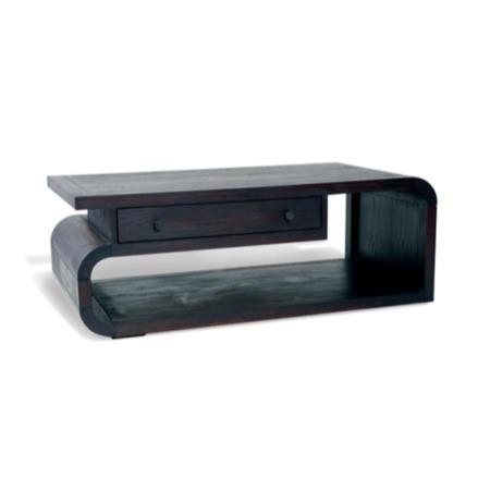 Signature North Retro Dark Oak Coffee Table with Drawer