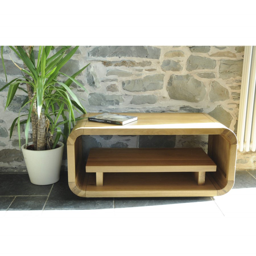 Signature North Retro Oiled Oak Low TV Stand
