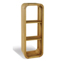 Signature North Retro Oiled Oak 3 Hole Shelf Unit