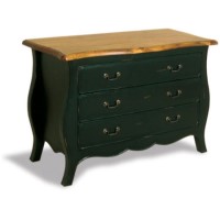 Signature North French Chic 3 Drawer Wide Dresser - antique black