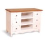 French Painted 6 Drawer TV Cabinet - cream