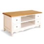 French Painted 4 Drawer TV Cabinet - plum